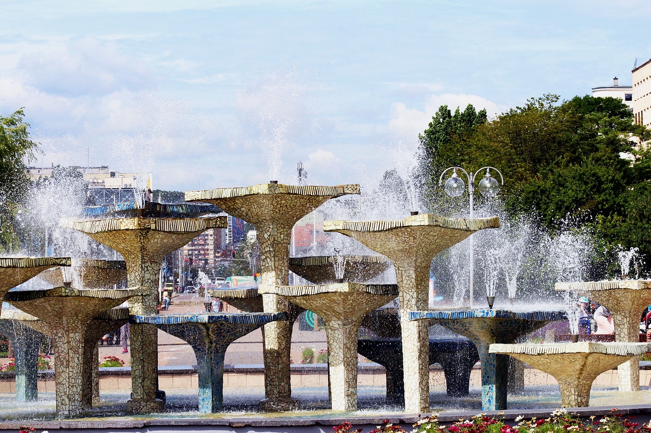 fountain gdynia kociuszko square 2521413